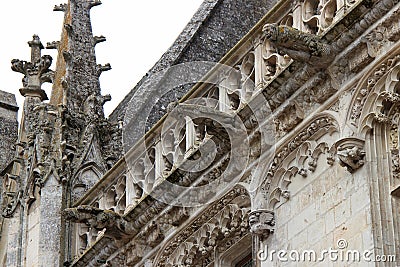 The castle of ChÃ¢teaudun - France Stock Photo