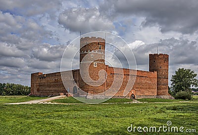 Castle in Ciechanow Stock Photo