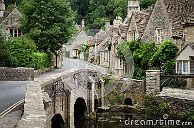 Castle Combe, Cotswolds village Stock Photo