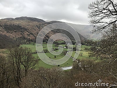 Castle Crag Stock Photo