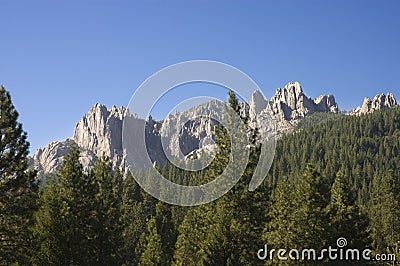 Castle Crags Stock Photo