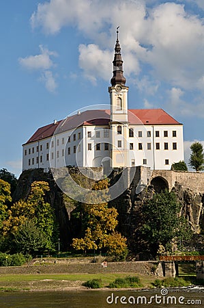 Castle Decin, Czech republic Stock Photo