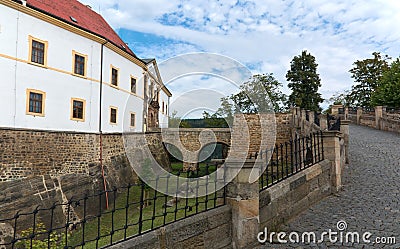 Castle Decin Stock Photo