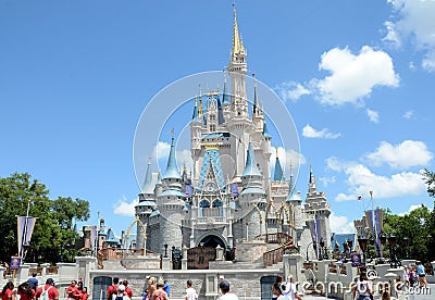 Castle Disneyworld Magic Kingdom Editorial Stock Photo