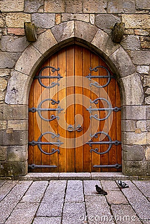 Castle Door Stock Photo