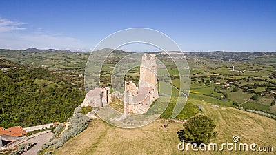 Castle of the doria, chiaramonti, Sardinian castel, Sassari Stock Photo