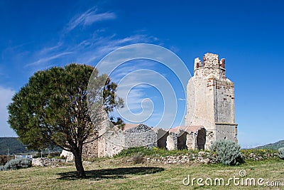 Castle of the doria, chiaramonti, Sardinian castel, Sassari Stock Photo