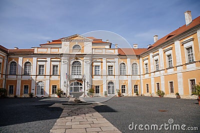 Castle Duchcov, chateau in classicist style, northern Bohemia, Czech Republic Editorial Stock Photo