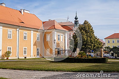 Castle Duchcov, chateau in classicist style, northern Bohemia, Czech Republic Editorial Stock Photo