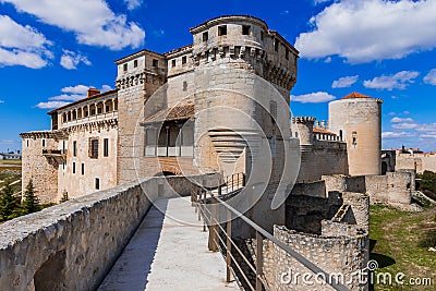 Castle of the dukes of albuquerque, cuellar Stock Photo