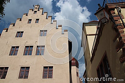 castle of the dukes of wurtemberg in riquewihr in alsace (france) Stock Photo