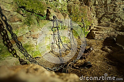 Castle dungeon prison Stock Photo