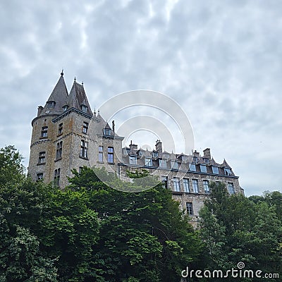 The castle of Durbuy Stock Photo