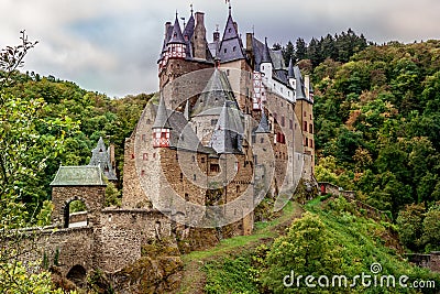 Castle Eltz in the Eifel one of the most famous castles in Germany Editorial Stock Photo