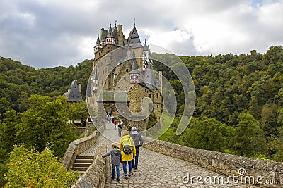 Castle Eltz in Moselle valley, Germany Editorial Stock Photo