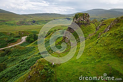 Castle Ewen - Fairy Glen with circular, spiral like pattern, Uig, Portree Stock Photo