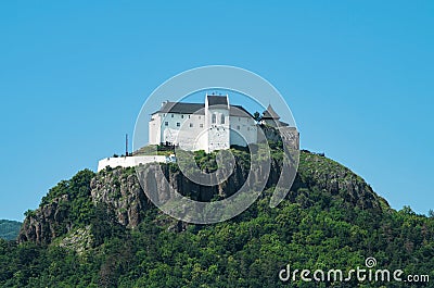 Castle Fuzer on hilltop in eastern Hungary Stock Photo