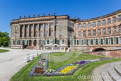 Castle and garden in the Bergpark of Kassel Editorial Stock Photo