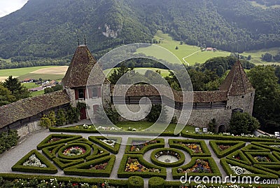 Castle Gardens Stock Photo