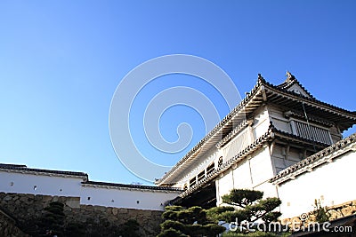 Castle gate of Himeji castle in Himeji Stock Photo