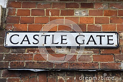 Castle Gate in Lewes Editorial Stock Photo