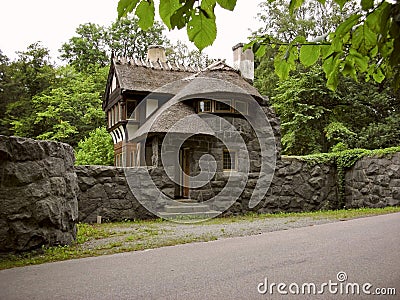 Castle gatehouse in Sweden Stock Photo