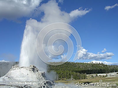 Castle Geyser Stock Photo