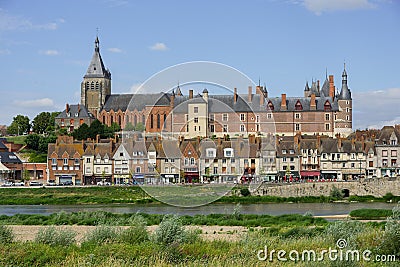 Castle Gien, Val de Loire , France Stock Photo