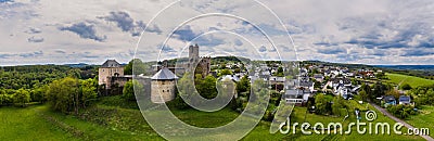 Castle greifenstein hesse germany high definition panorama Stock Photo