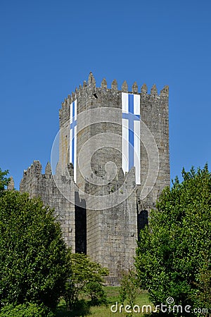Castle of Guimaraes, Portugal Stock Photo