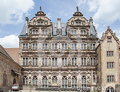 Castle of Heidelberg (Heidelberger Schloss) Stock Photo