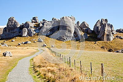 Castle Hill New Zealand Stock Photo