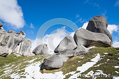 Castle Hill, New Zealand Stock Photo