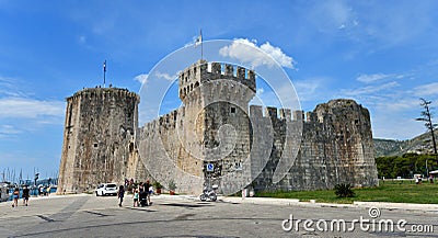 Castle in the historic Croatian town of Trogir. Editorial Stock Photo