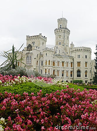 Castle Hluboka Stock Photo