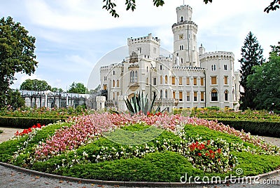 Castle Hluboka Stock Photo