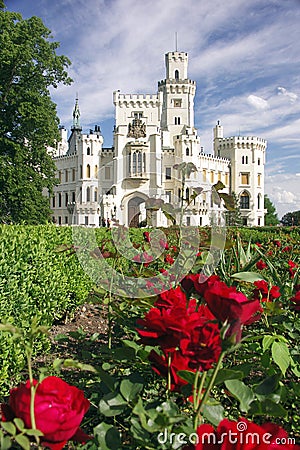 Castle Hluboka nad Vltavou Stock Photo