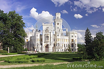Castle Hluboka nad Vltavou Stock Photo