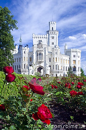 Castle Hluboka nad Vltavou Stock Photo