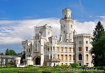 Castle Hluboka nad Vltavou Stock Photo