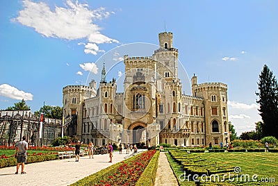 Castle Hluboka nad Vltavou Stock Photo