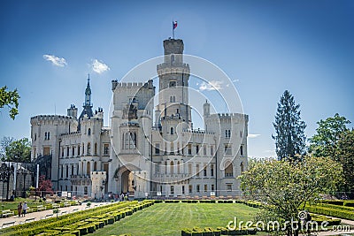 Castle Hluboka nad Vltavou, South Bohemia, Czech Republic Editorial Stock Photo