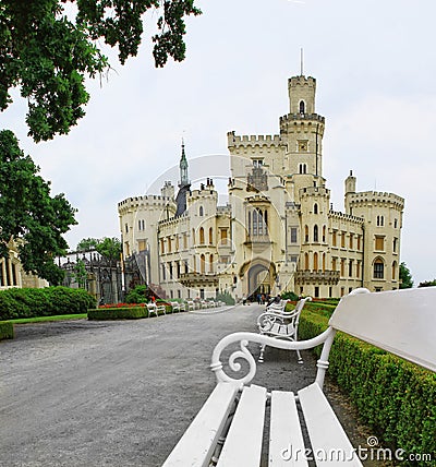 Castle Hluboka nad Vltavou Editorial Stock Photo