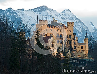 Castle Hohenschwangau Stock Photo