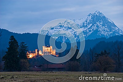 Castle Hohenschwangau Stock Photo