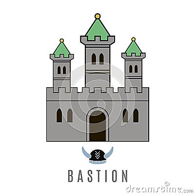 Castle icon Vector Illustration