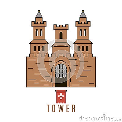 Castle icon Vector Illustration