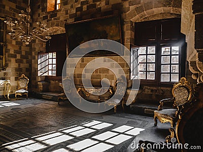 Castle interior Stock Photo