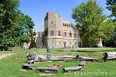 Castle Januv hrad, Lednice park (UNESCO), Czech republic Editorial Stock Photo