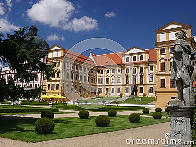 Castle Jaromerice nad Rokytnou Stock Photo